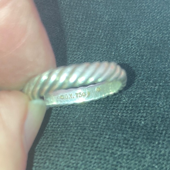 David Yurman Pave & Sterling ring - Picture 11 of 14